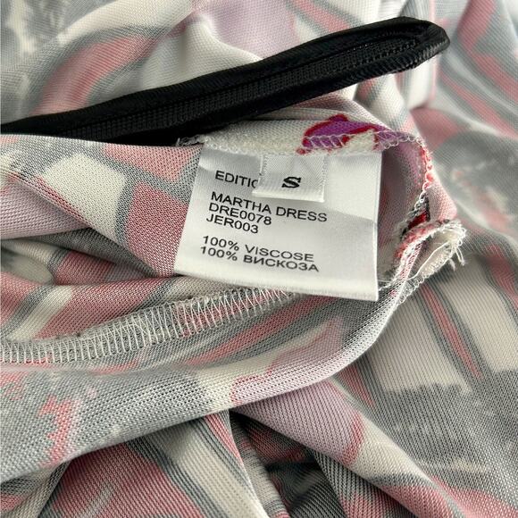 LA DoubleJ Martha Maxi Dress in Ant Farm Pink Crepe Jersey, Sz S - Picture 11 of 12